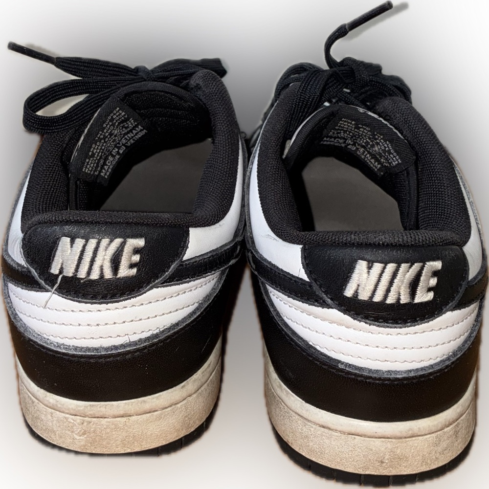 Nike Low Dunk Retro White Black Panda DD1391-100 Men's Sneakers Sz 9 - Picture 4 of 8